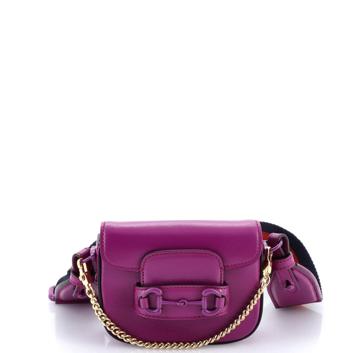 Gucci GUCCI Horsebit 1955 Shoulder Bag Leather Super Mini