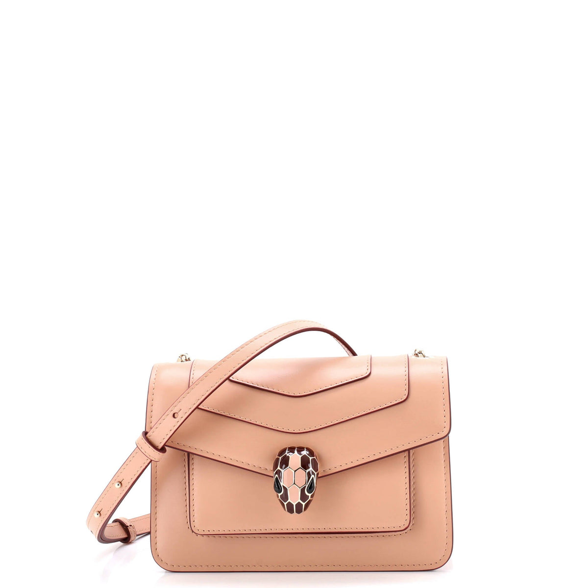 Bvlgari BVLGARI Serpenti Crossbody Bag Leather Small