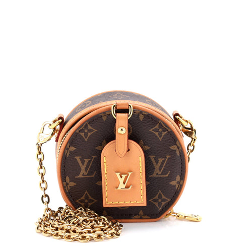 Boite Chapeau Necklace Bag Monogram Canvas