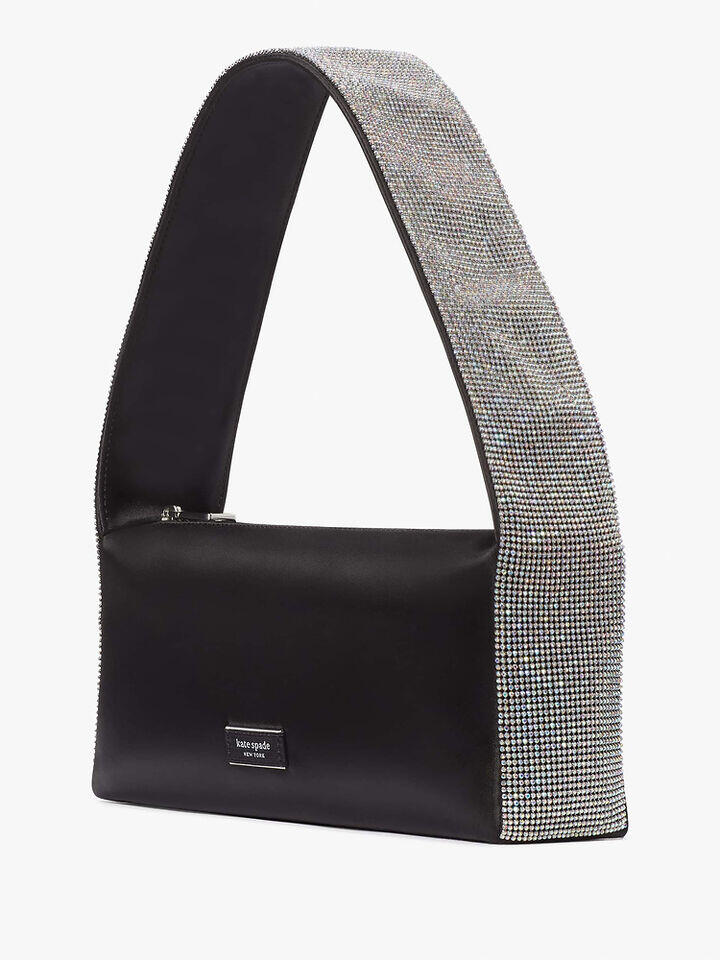 Kate Spade Au Afterparty Crystal Embellished Satin Shoulder Bag