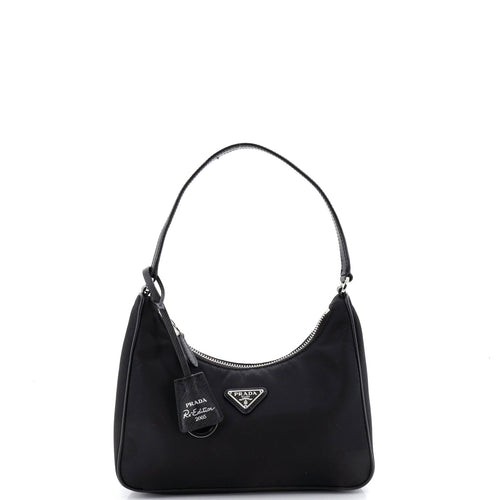 PRADA Re-Edition 2005 Hobo Tessuto with Saffiano Leather Mini