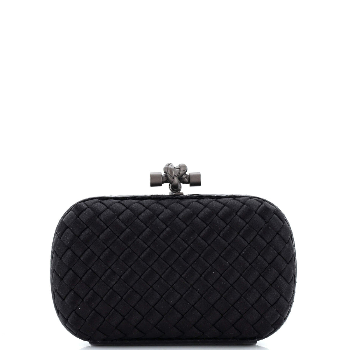 Bottega Veneta Box Knot Clutch Intrecciato Satin Small