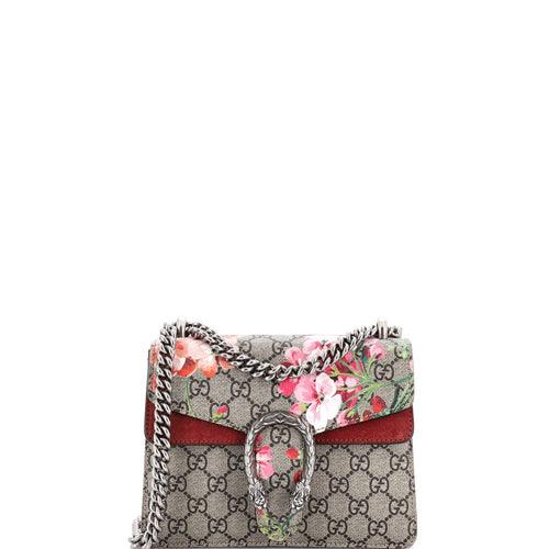 GUCCI Dionysus Bag Blooms Print GG Coated Canvas Mini