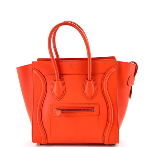 CELINE Luggage Bag Smooth Leather Micro