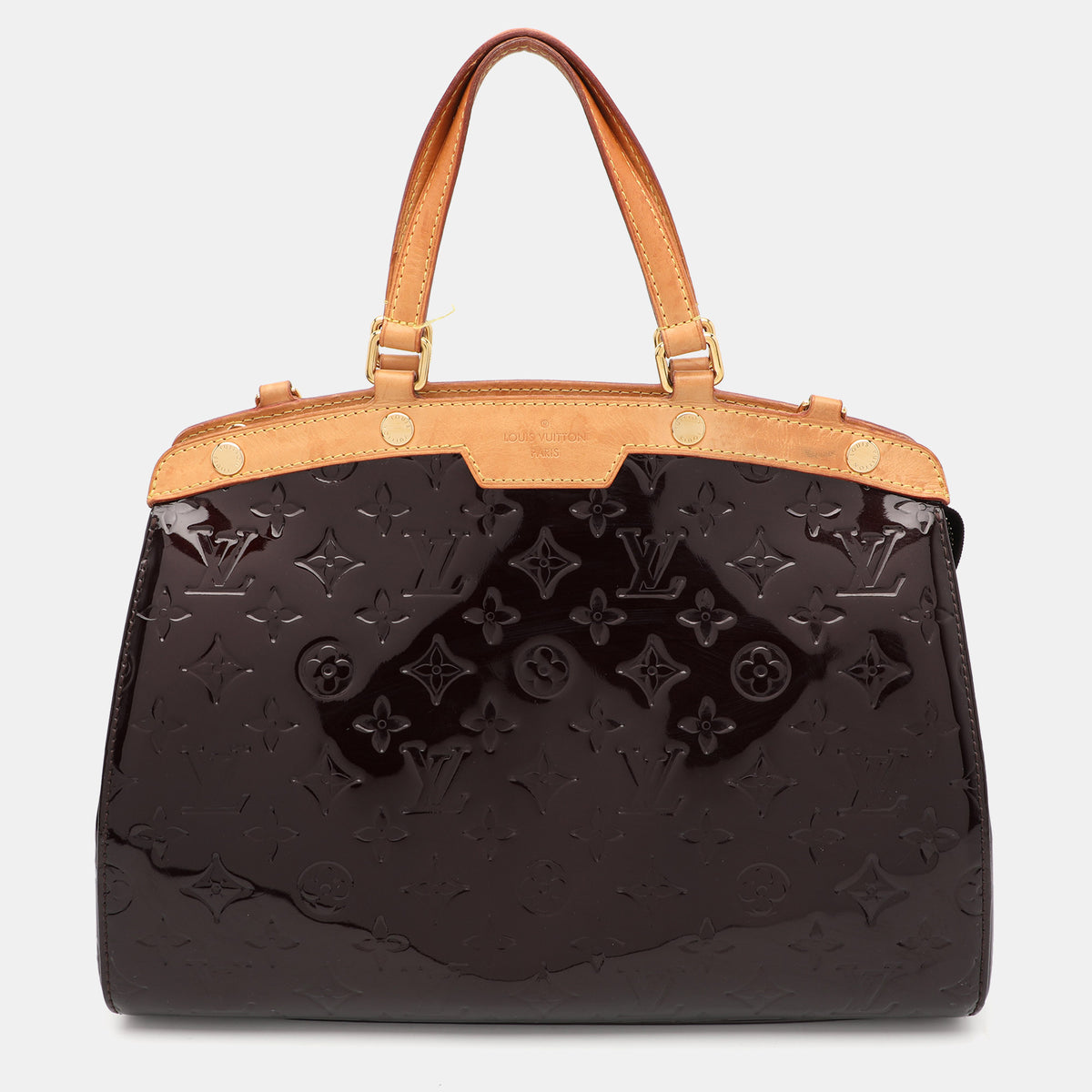 Louis Vuitton Amarante Monogram Vernis Brea MM Bag