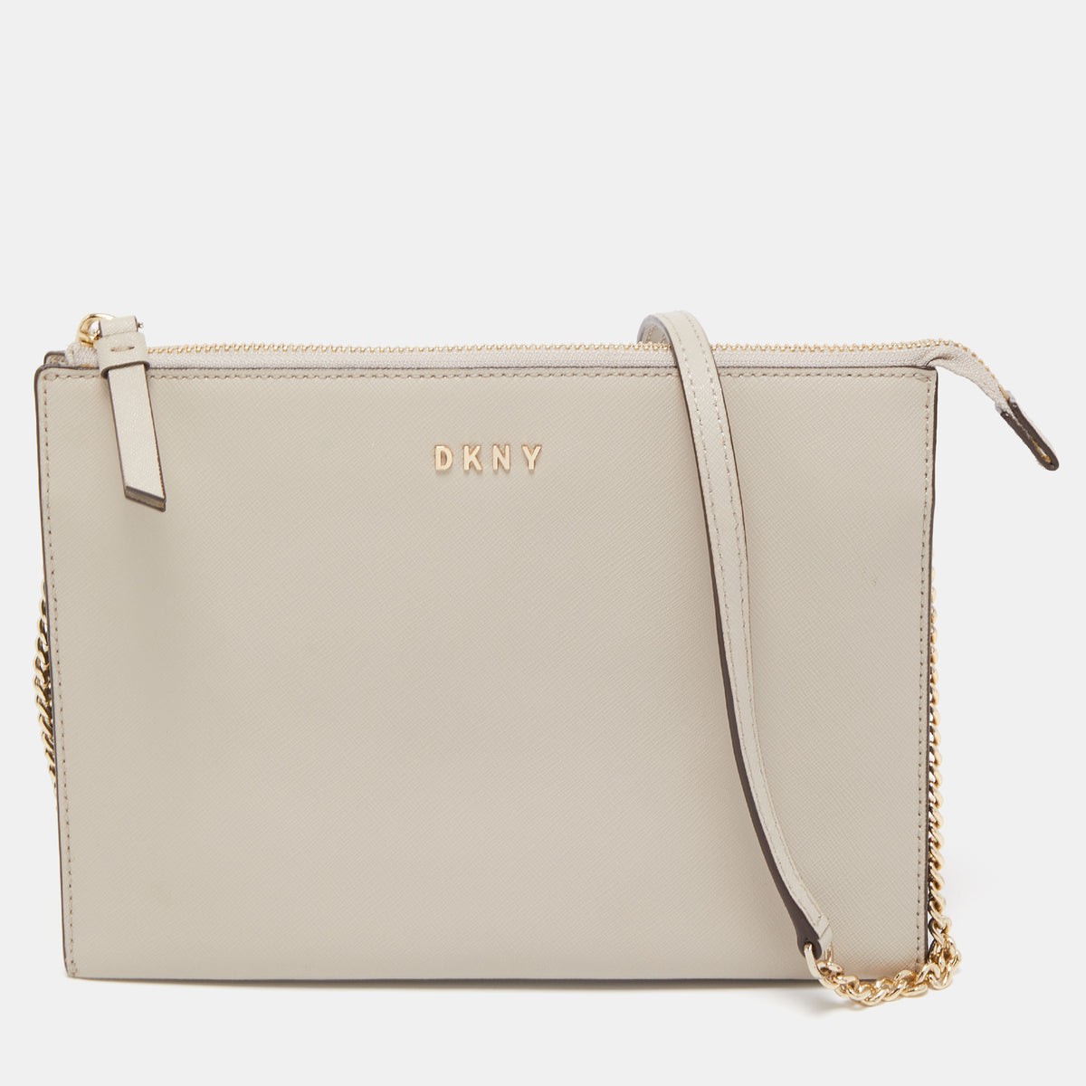 DKNY DKNY Beige Leather Crossbody Bag