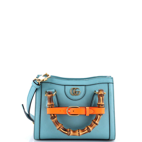 GUCCI Diana NM Bamboo Handle Tote Leather Mini