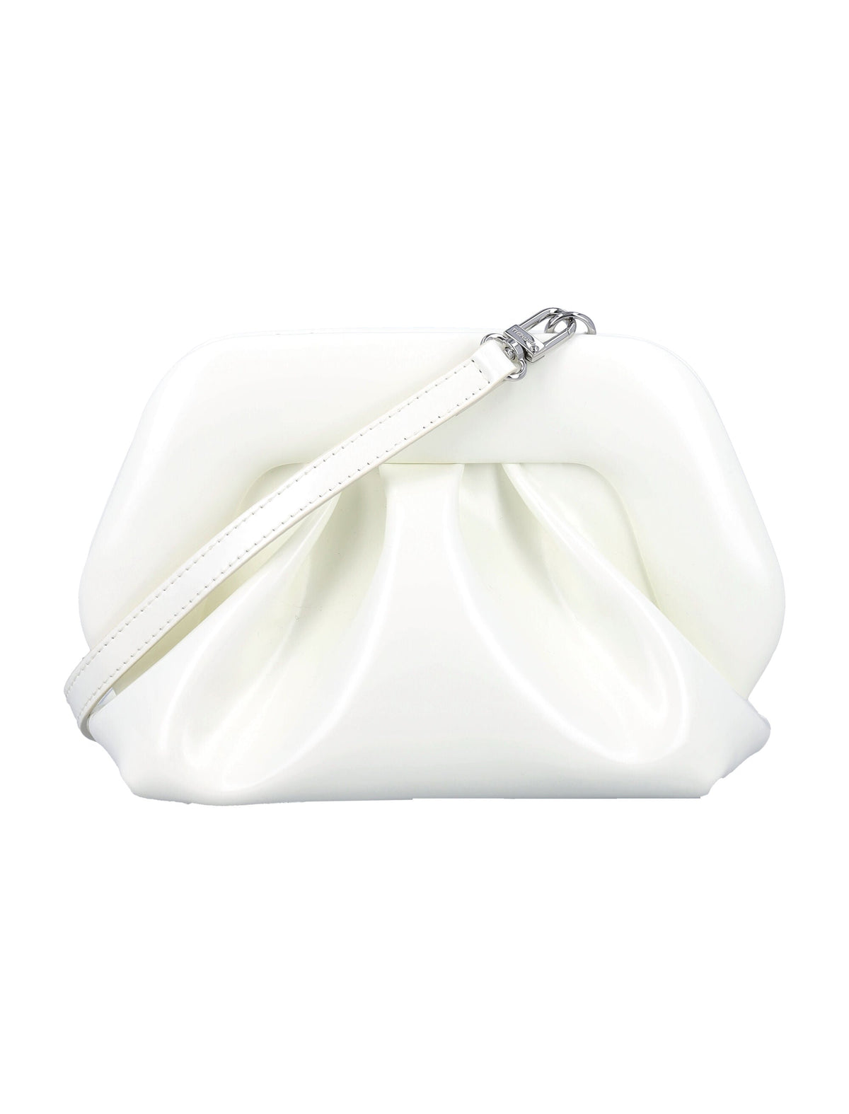 ThemoirÃ¨ Women's Gea Clutch Vegan Patent in Shell | 24ATMFW24GS81 Color SHELL