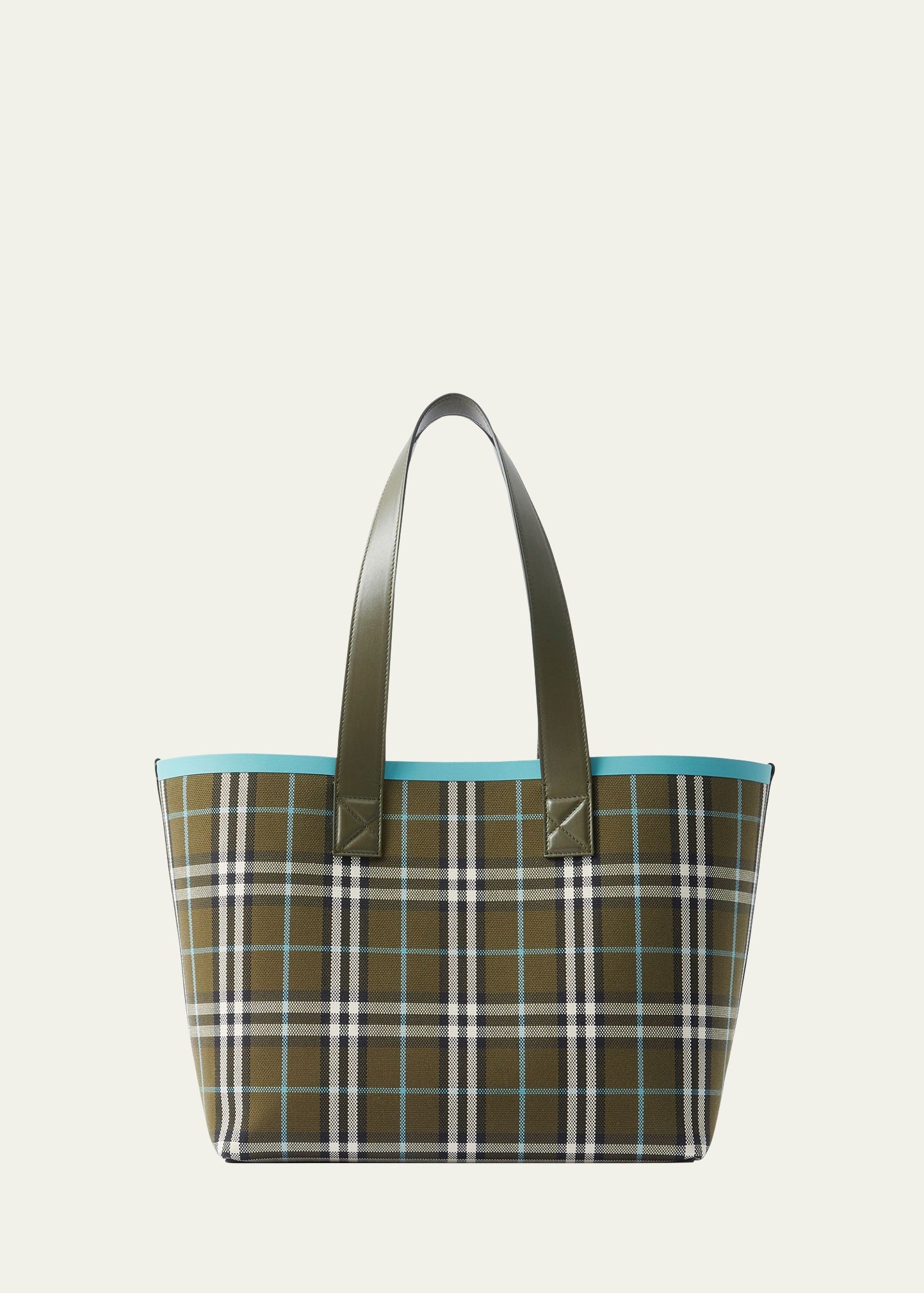 Burberry London Check Canvas Tote Bag