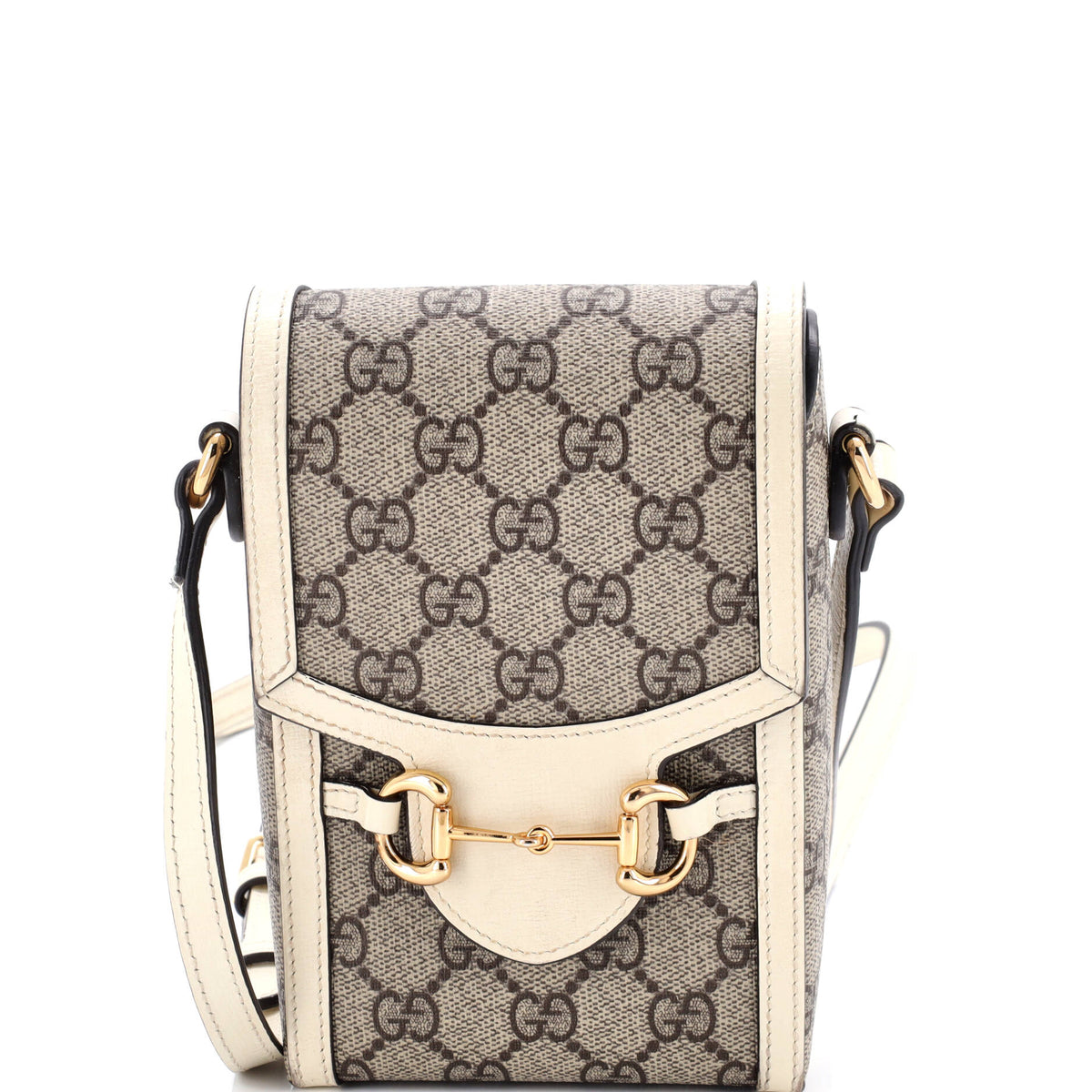 Gucci GUCCI Horsebit 1955 Crossbody Bag Leather Mini
