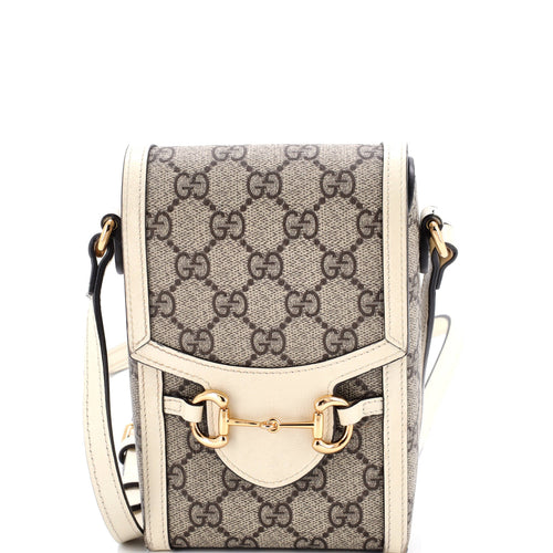 GUCCI Horsebit 1955 Crossbody Bag Leather Mini