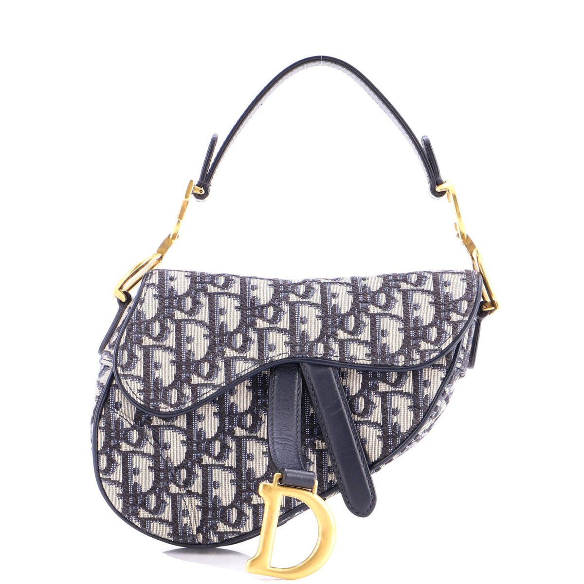 Christian Dior Saddle Handbag Oblique Canvas Mini