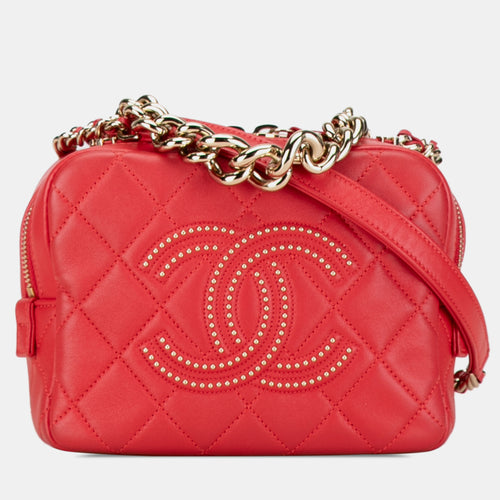 Quilted Lambskin Beauty Begins Bag