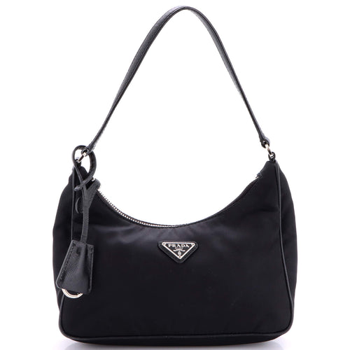 PRADA Re-Edition 2005 Hobo Tessuto with Saffiano Leather Mini