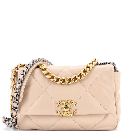 CHANEL 19 Flap Bag Quilted Leather Medium