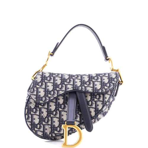 Saddle Handbag Oblique Canvas Mini