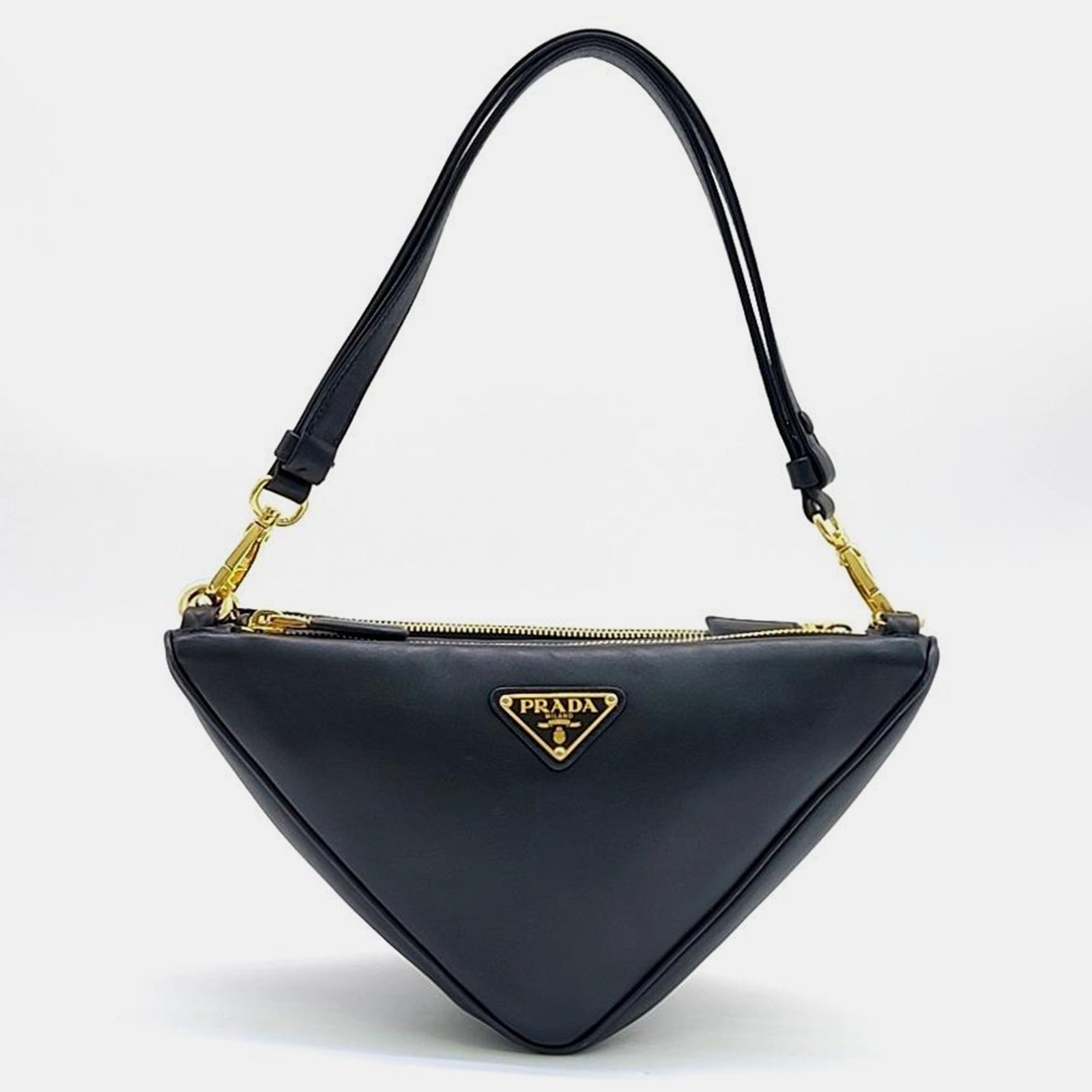 Prada Triangle Tote and Shoulder Bag