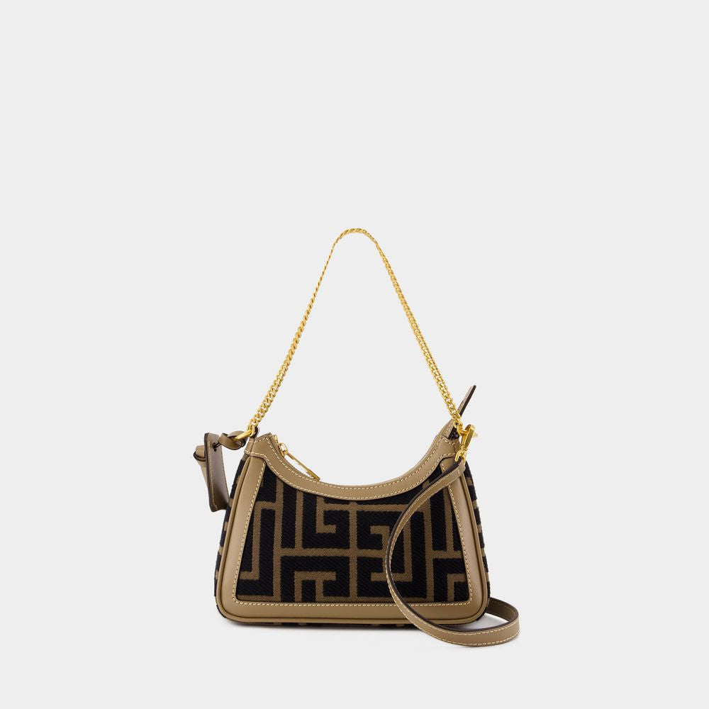 Balmain Women's B-Army Shoulder Bag in Kakinoir | DN0BT920TJXQ