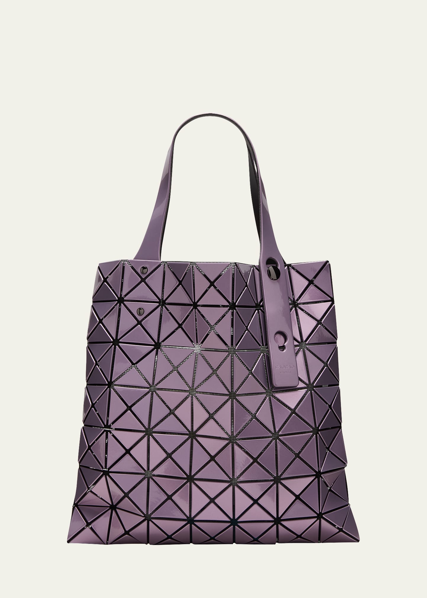 Bao Bao Issey Miyake Prism – Tragetasche mit geometrischem Muster in Metallic-Optik