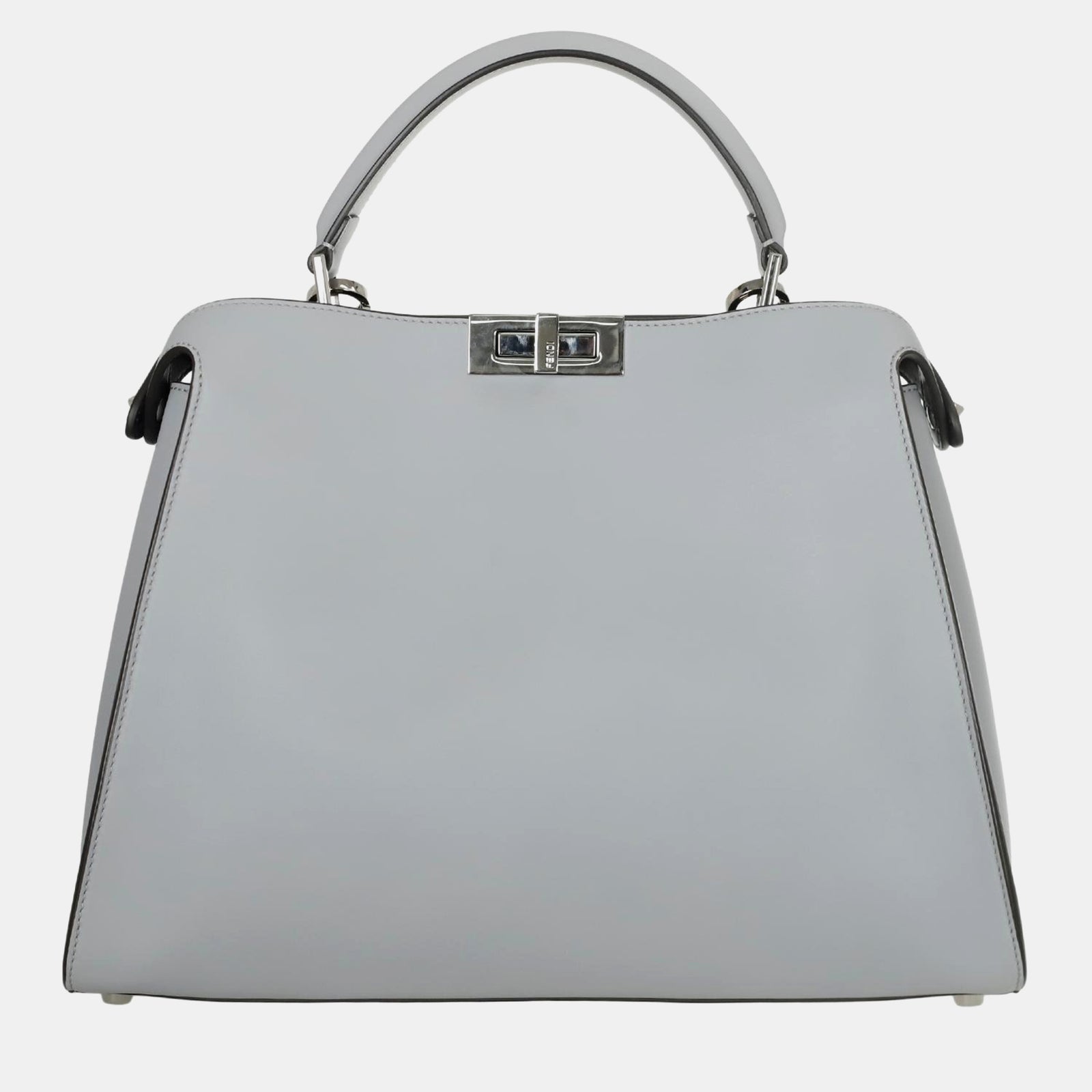 Fendi Light Blue Leather New Large Peekaboo Bag