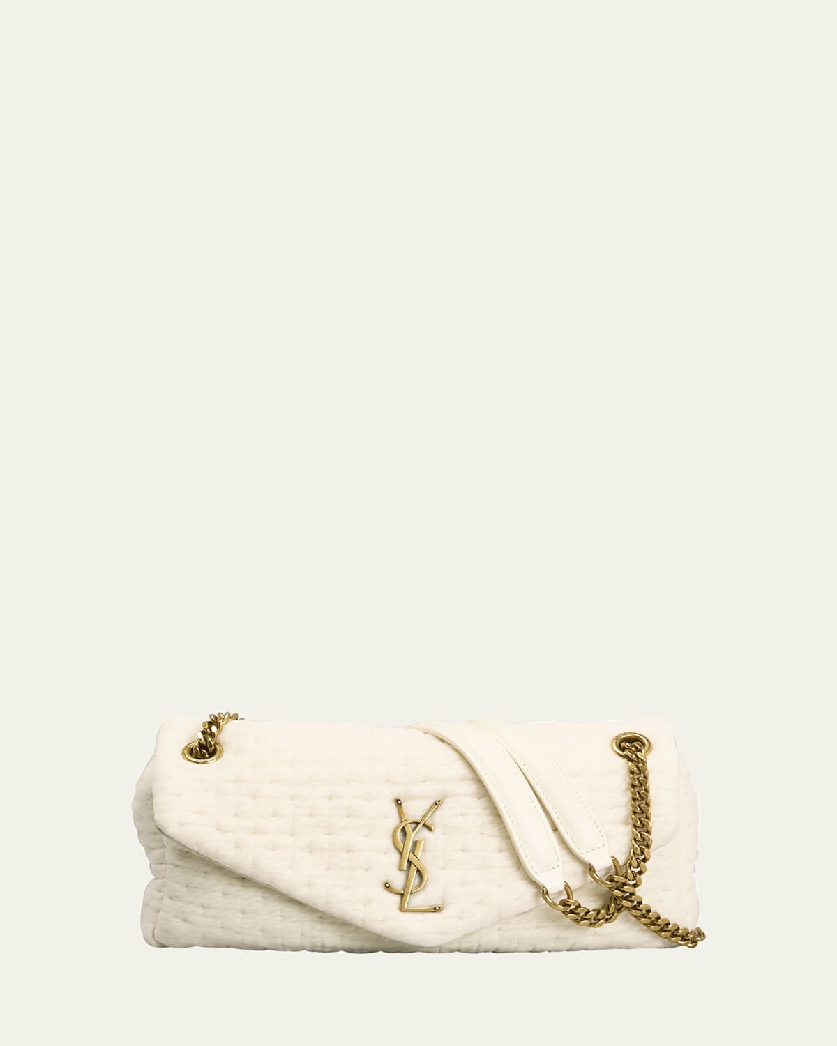 Saint Laurent Calypso Small YSL Shoulder Bag in Organza