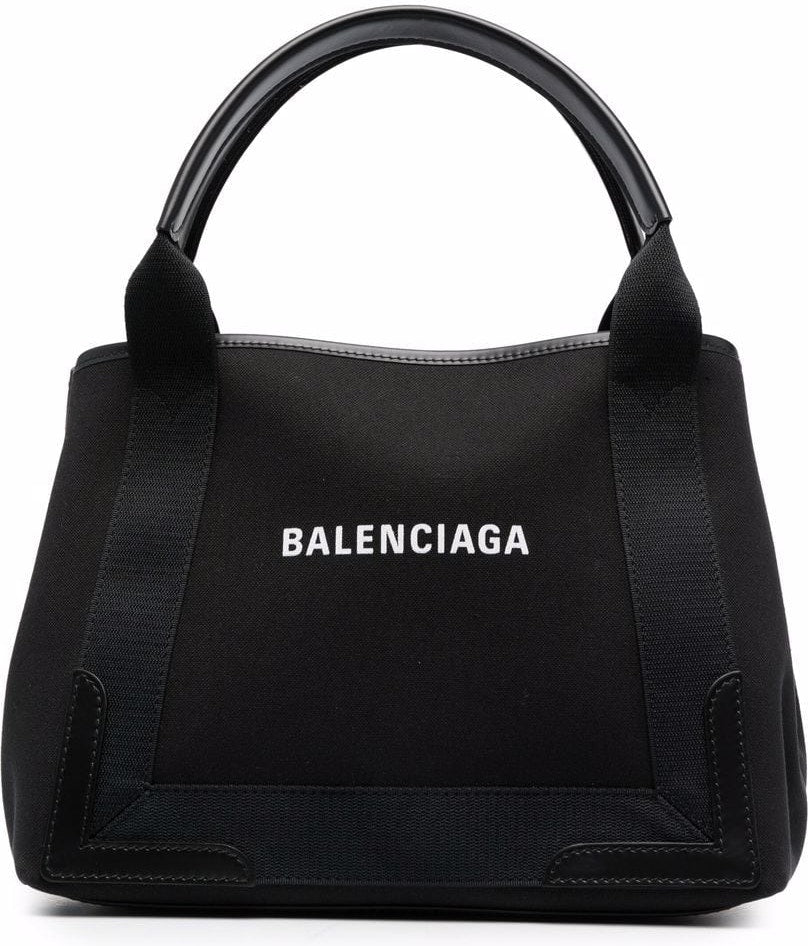 Balenciaga Women's Navy Small Cabas Bag in Black | Size UNI | 3399332HH3N1000