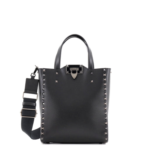 VALENTINO GARAVANI Rockstud Alcove Tote Leather Medium