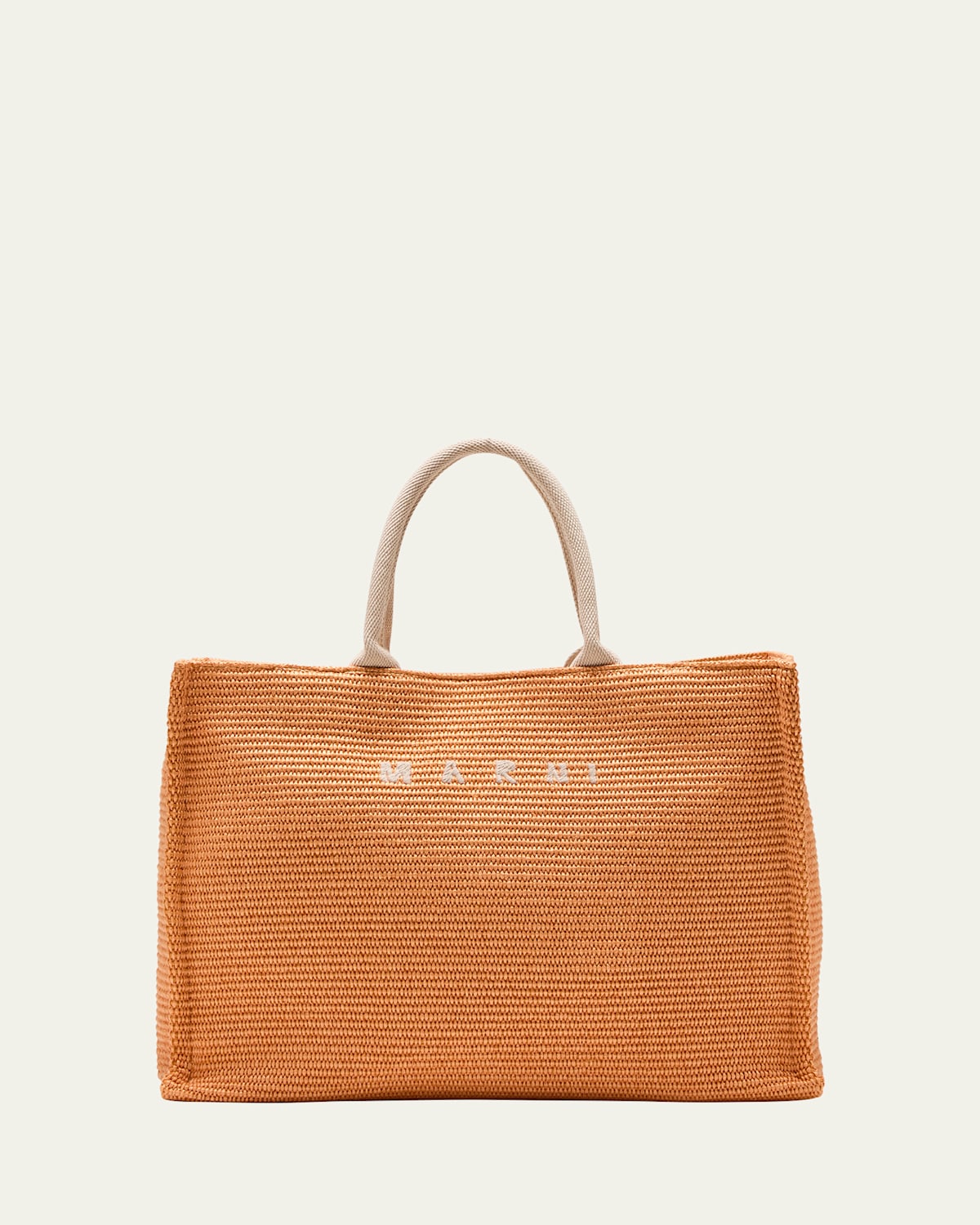 Marni Large Box Fabric Tote Bag