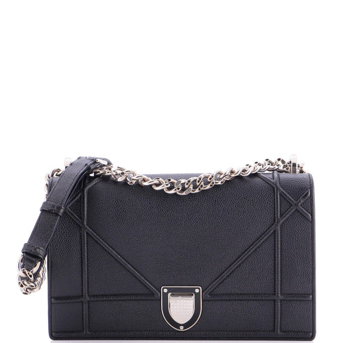 Diorama Flap Bag Grained Calfskin Medium