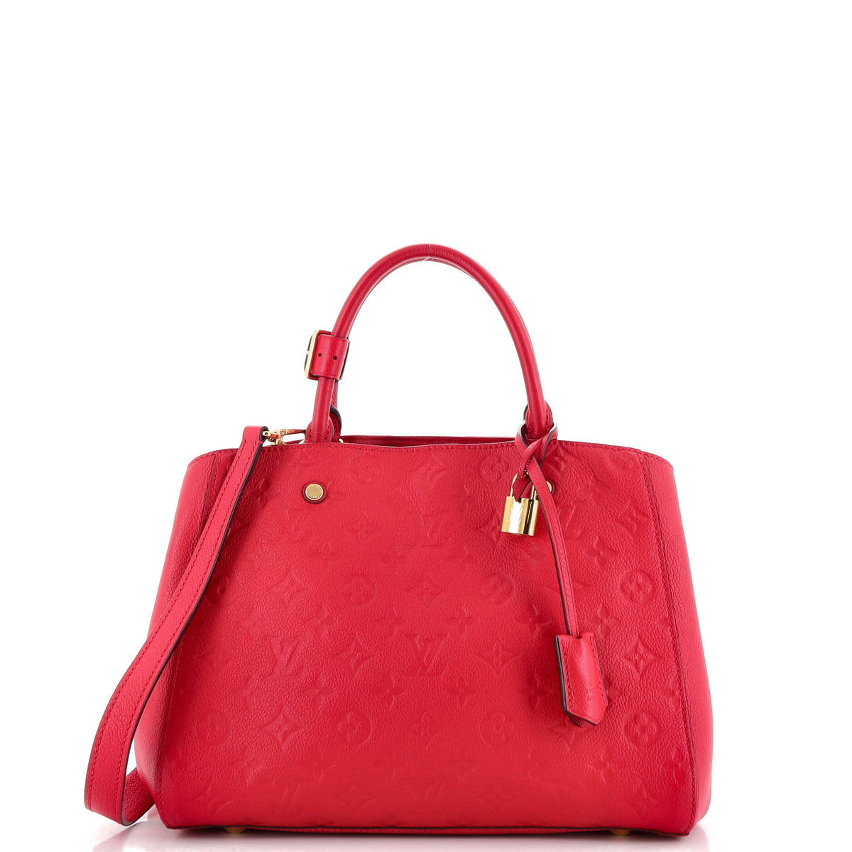 Louis Vuitton Montaigne Handbag Monogram Empreinte Leather MM