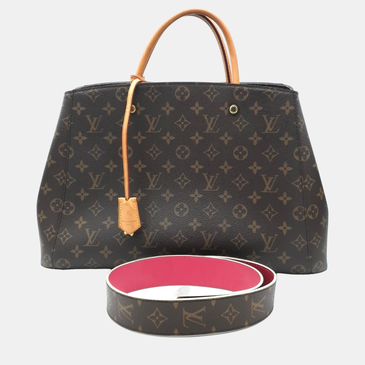 Louis Vuitton Brown Monogram Canvas Montaigne GM Tote Bag