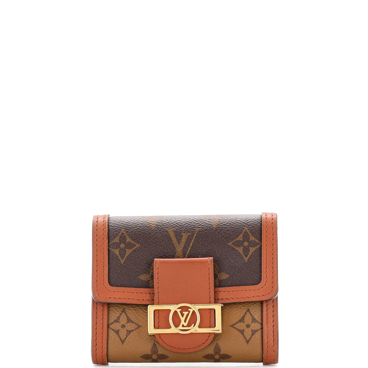 Louis Vuitton Dauphine Wallet Reverse Monogram Canvas Compact