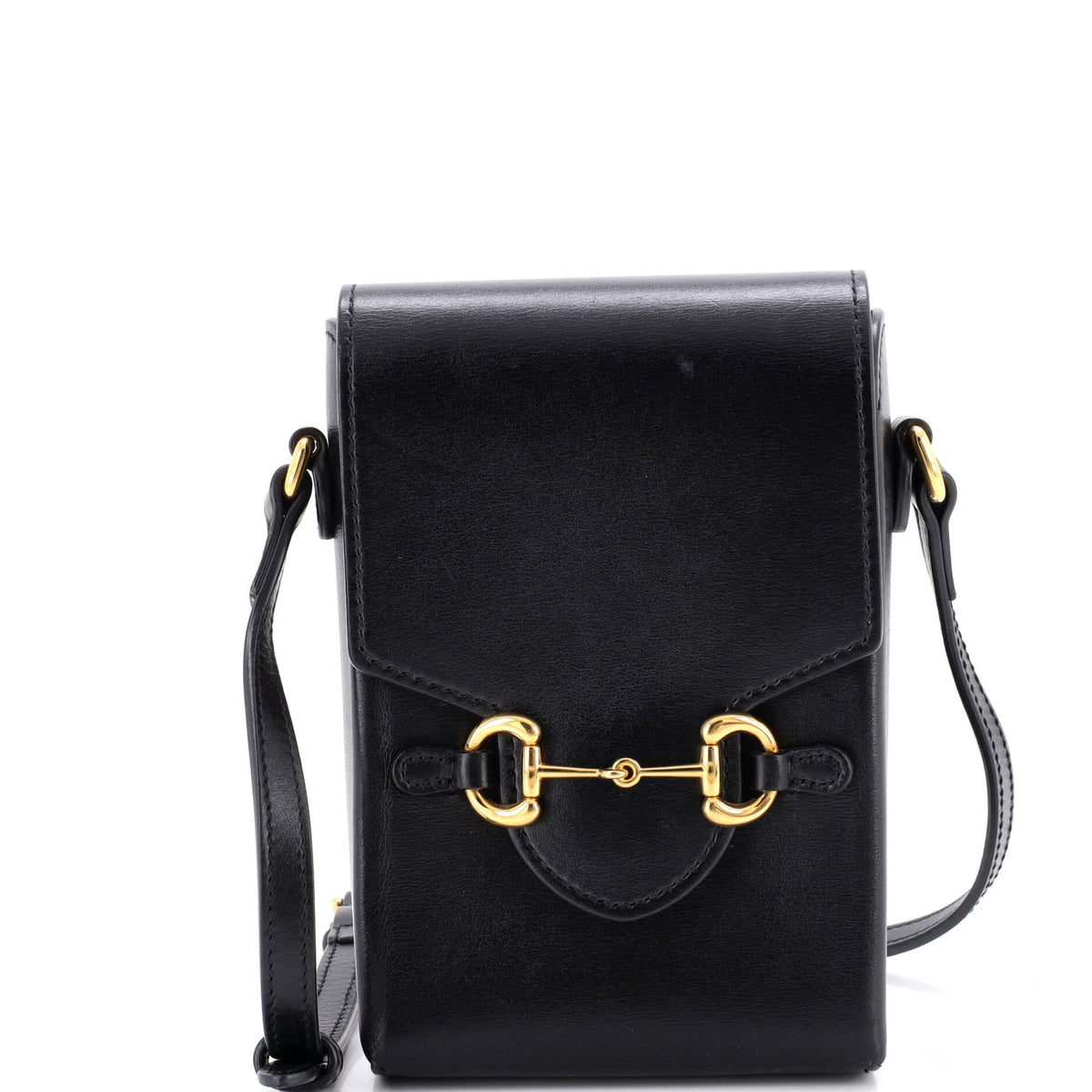 Gucci GUCCI Horsebit 1955 Crossbody Bag Leather Mini