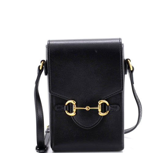 GUCCI Horsebit 1955 Crossbody Bag Leather Mini
