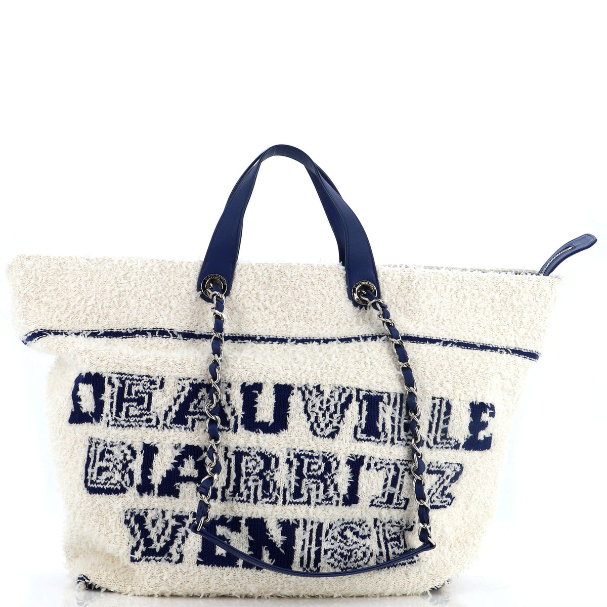 Chanel CHANEL Venise Biarritz Shopping Tote Terry Cloth Large