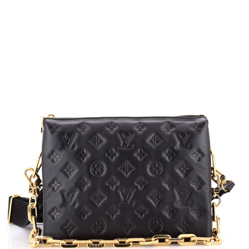 Coussin Bag Monogram Embossed Lambskin PM