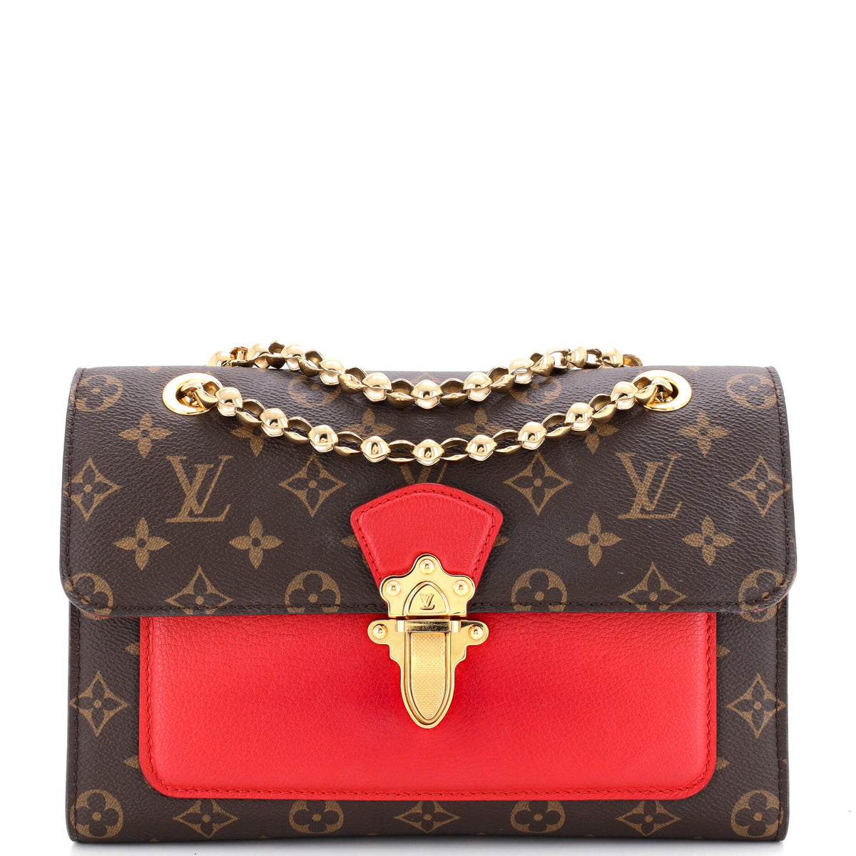 Louis Vuitton Victoire Handbag Monogram Canvas and Leather