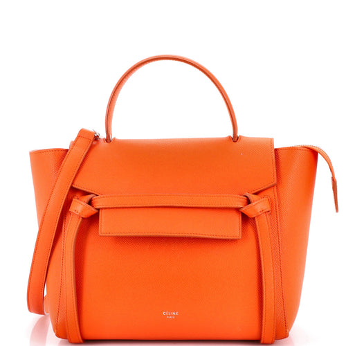 CELINE Belt Bag Textured Leather Micro