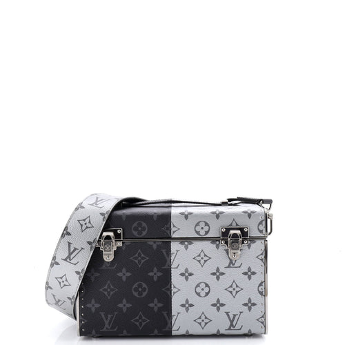 Trunk Shoulder Bag Monogram Eclipse Split Canvas Mini