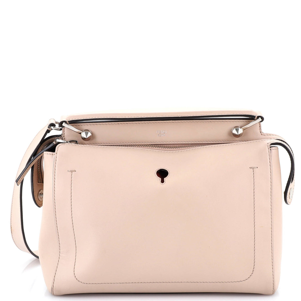 Fendi FENDI DotCom Convertible Satchel Leather Medium