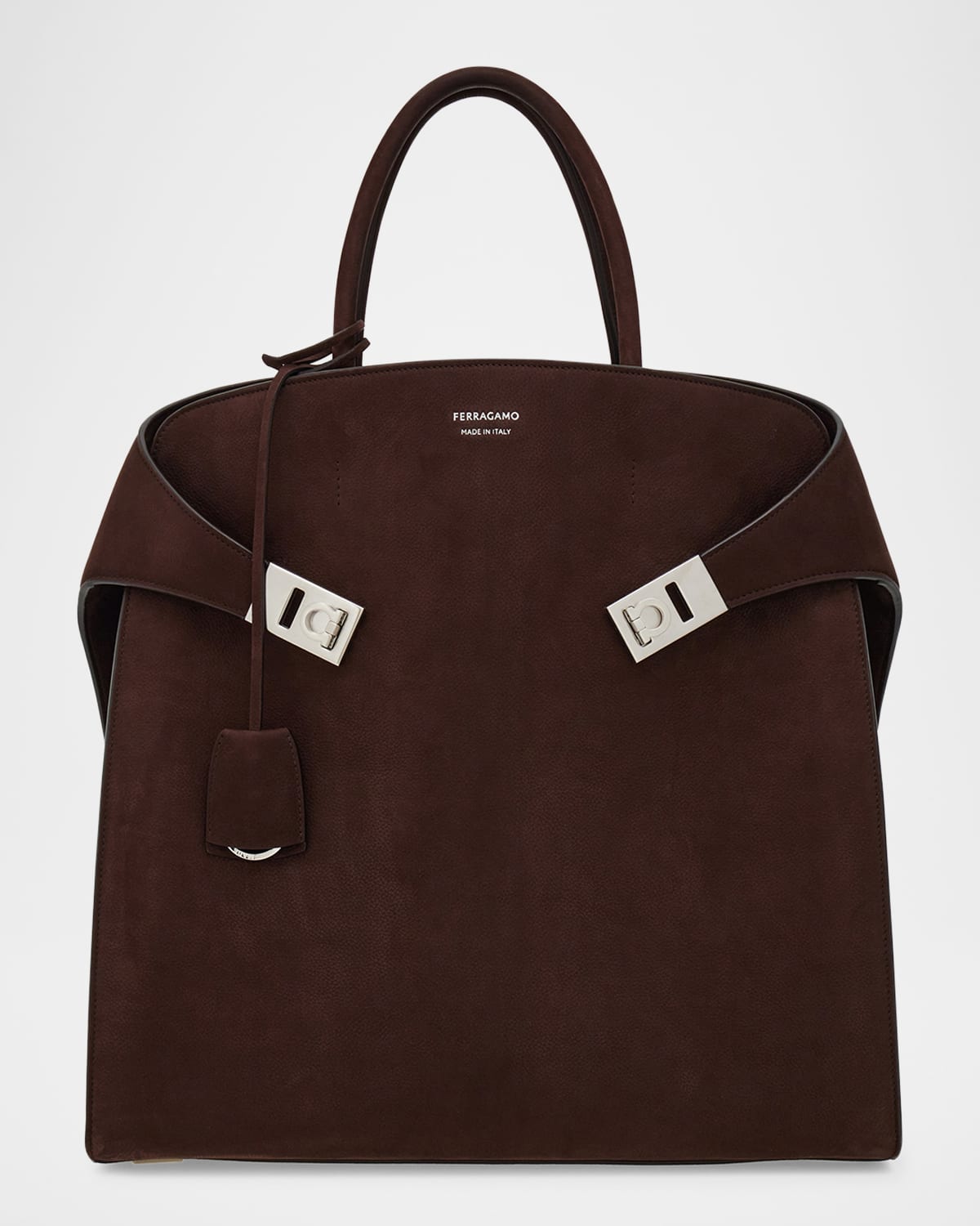 Ferragamo Men & apos;s Hug Leather Tote Bag