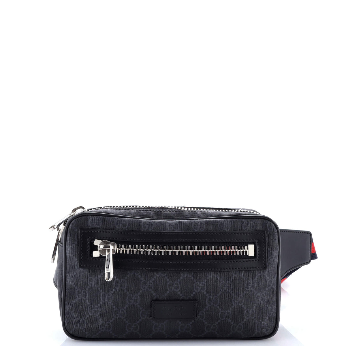 Gucci GUCCI Soft Zip Belt Bag GG Coated Canvas Small