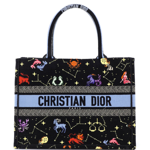 Book Tote Embroidered Canvas Medium