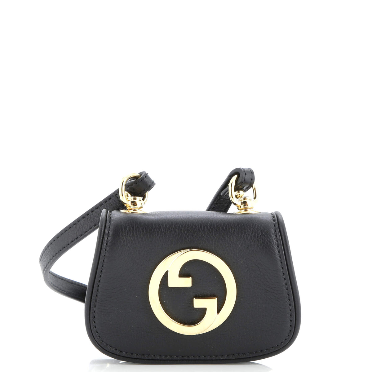 Gucci GUCCI Blondie NM Card Case Wallet with Strap Leather