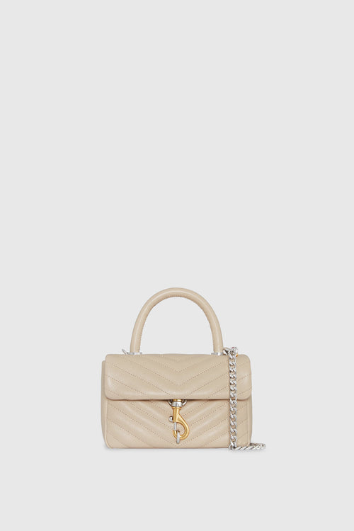 Edie Top Handle Bag In Stone