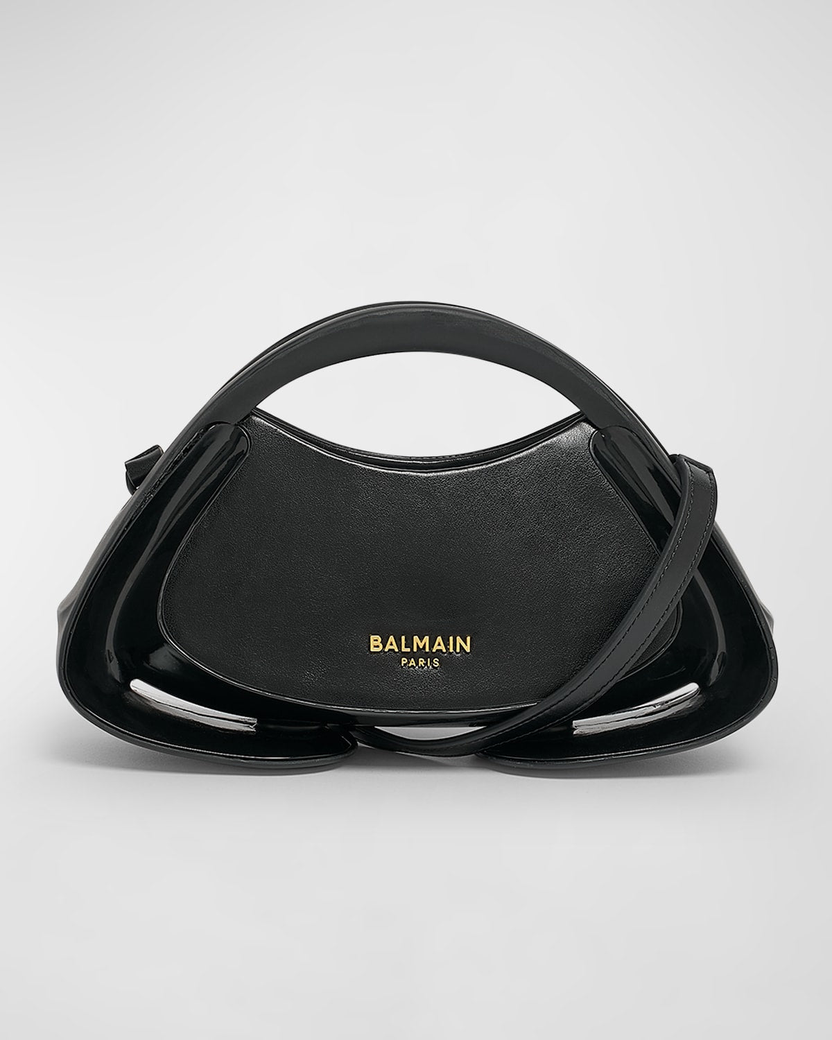 Balmain Jolie Madam Small Top-Handle Bag in Faux Leather