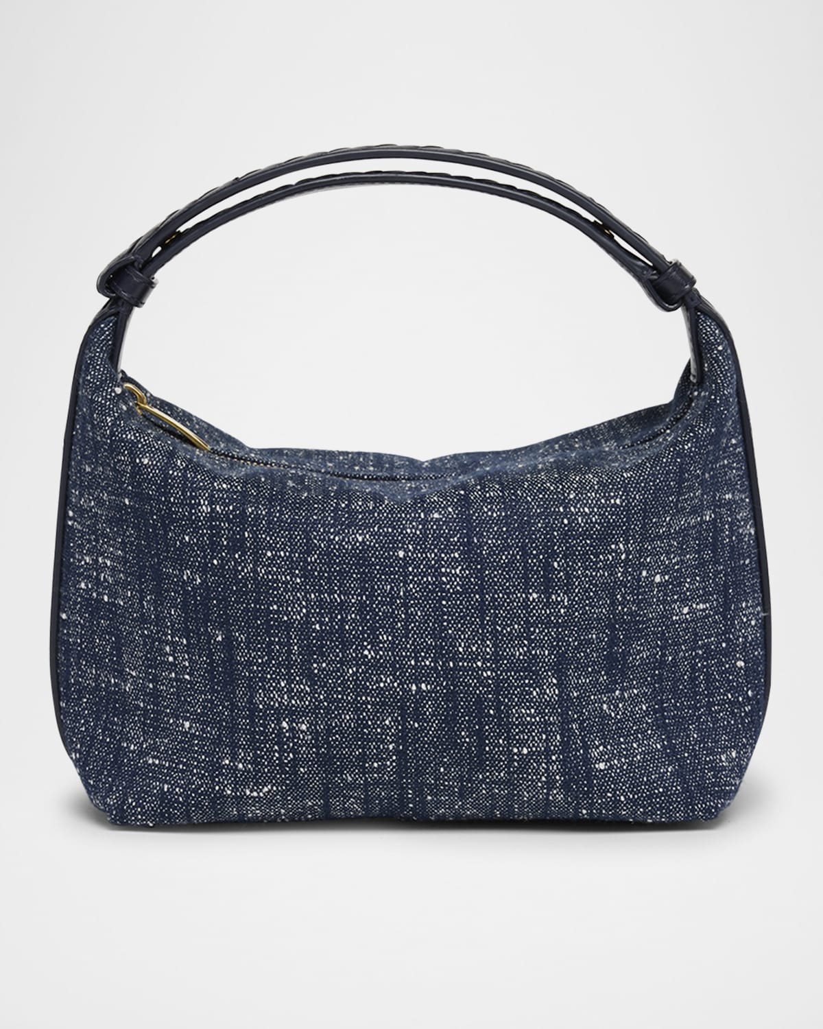 Bottega Veneta Mini Wallace Denim Boucle Shoulder Bag