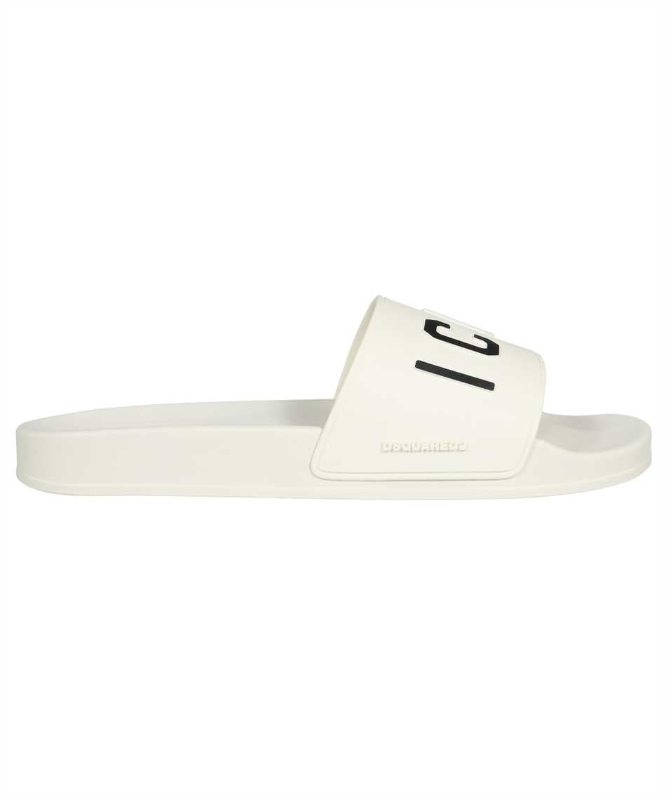 Men's Be Icon Rubber Slides in White | Size 41 | FFM002317203516 Color 1062