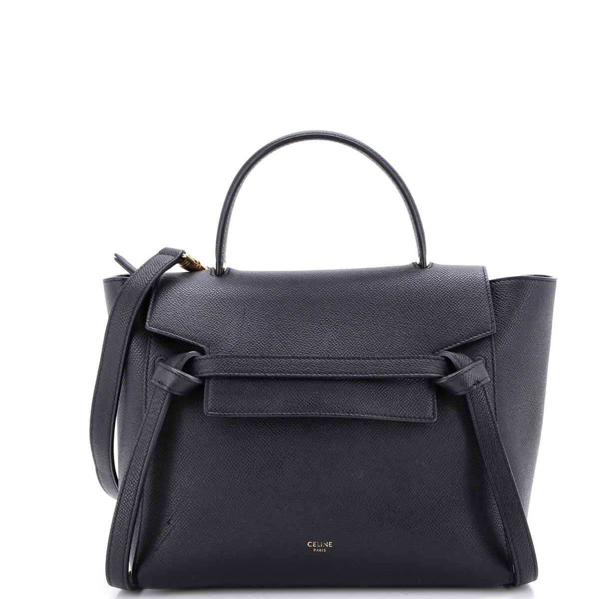 Celine CELINE Belt Bag Textured Leather Micro