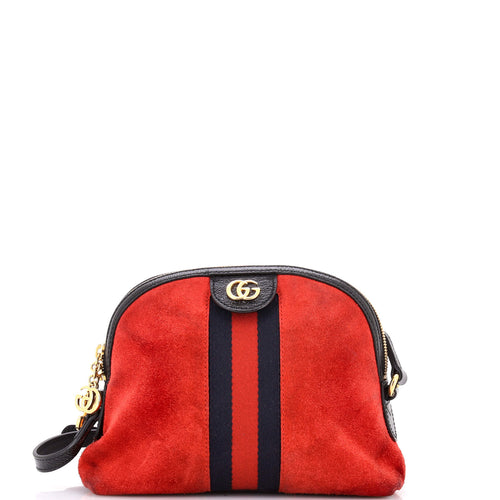GUCCI Ophidia Dome Shoulder Bag Suede Small